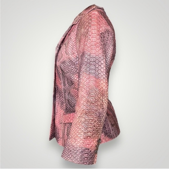 Prada Pink Python Skin Jacket - Size 2 - Picture 2 of 5